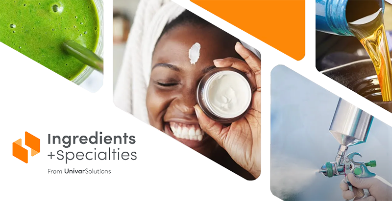 Find out more about Ingredients + Specialties from Univar Solutions