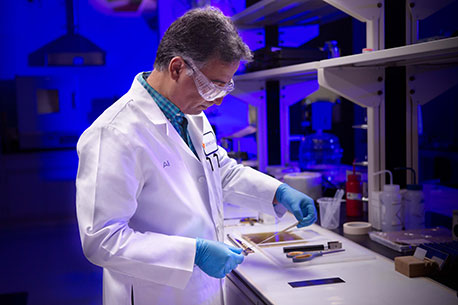 A scientist in a lab
